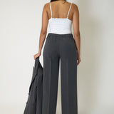 Completo Tailleur Materica Pantalone Wide Leg, immagine 6