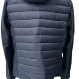 Scervino Street – Piumino Ibrido Bimaterico con Cappuccio – Blu Navy