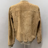 Giacca Uomo The Jack Leathers in Pelle Scamosciata Cognac – Collo Alto