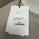 T-Shirt Alpha Studio Interlock – Beige Stone taglia 48 over veste anche 50