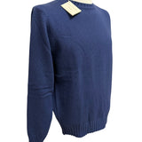 Maglione Girocollo Filippo De Laurentiis in Lana Merino e Cashmere – Blu Inchiostro (Tg. 48)