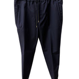 Lardini Wool Jogger Trousers – Navy Blue