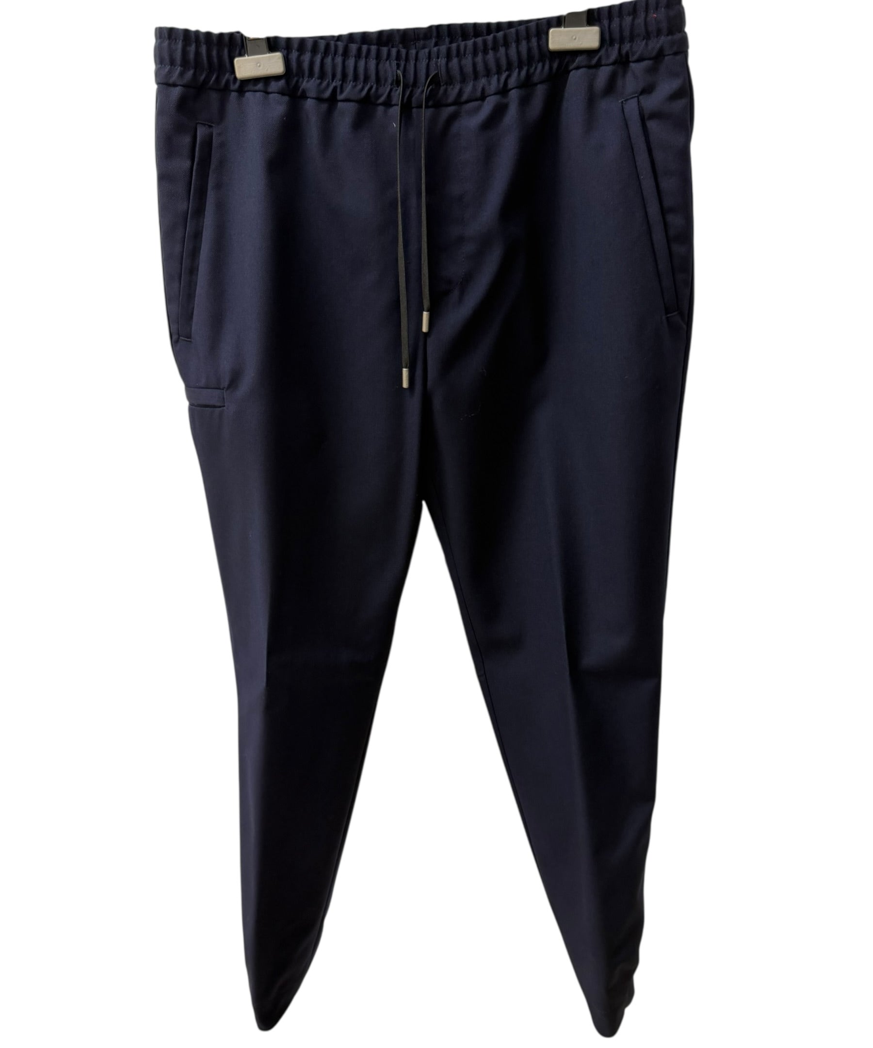 Lardini Wool Jogger Trousers – Navy Blue