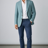 Ahora Napoli – Giacca Sartoriale Monopetto in Pure Wool – CARTA DA ZUCCHERO