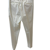Lardini Trousers - Sartorial with Drawstring in Ecru Stretch Cotton