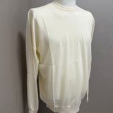 Maglione Lardini Girocollo in Pura Lana Vergine Avorio