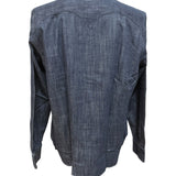 Camicia Western Xacus in Denim Scuro – Taglia XL collo misura 42