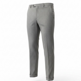 Briglia 1949 Trousers - Tiberios Model - Light Grey Fresh Wool XXL