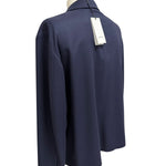 Giacca / Overshirt Lardini in Misto Lana e Kashmir blu, immagine 4