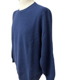 Filippo De Laurentiis – Maglione Girocollo in Lana Merino Superfine e Cashmere – Blu Inchiostro, immagine 3