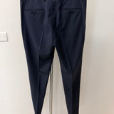 Lardini Tailored Trousers in Wool and Technical Fabric - Navy Blue