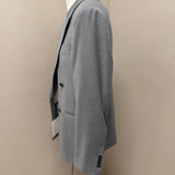 Manuel Ritz Double-Breasted Jacket in Marzotto Wool - Mélange Grey
