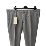 Briglia 1949 Trousers - Tiberios Model - Light Grey Fresh Wool XXL