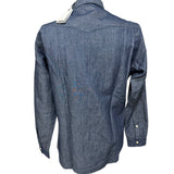 Camicia Lardini in Cotone e Lino Stile Western – Denim Leggero taglia M