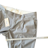 Briglia 1949 Trousers - Tiberios Model - Light Grey Fresh Wool XXL