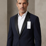 Giacca Smoking Dondup Blu Notte – Rever a Lancia in Raso taglia 50