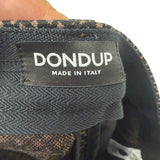 Pantaloni Uomo DONDUP Taglia 36 – Micro Fantasia Marrone e Nero in Viscosa Elasticizzata
