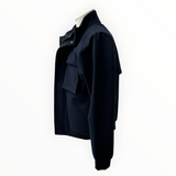 K-Way – Giacca Londel Melange in Lana e Membrana Impermeabile – Blu Notte