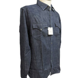 Camicia Western Xacus in Denim Scuro – Taglia XL collo misura 42