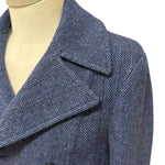 Breras Milano – Cappotto Doppio Petto Spinato in Lana Vergine – Blu, immagine 6