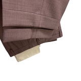 Briglia 1949 – Pantalone Sartoriale "Easy" con Pinces in Misto Lana – Marrone Malva/Tortora