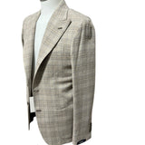 Barba Napoli Sartorial Jacket – Grey Micro-Textured Wool and Silk