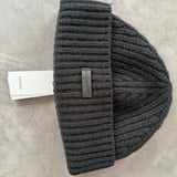 Berretto Lardini in Lana Vergine e Cashmere - Nero