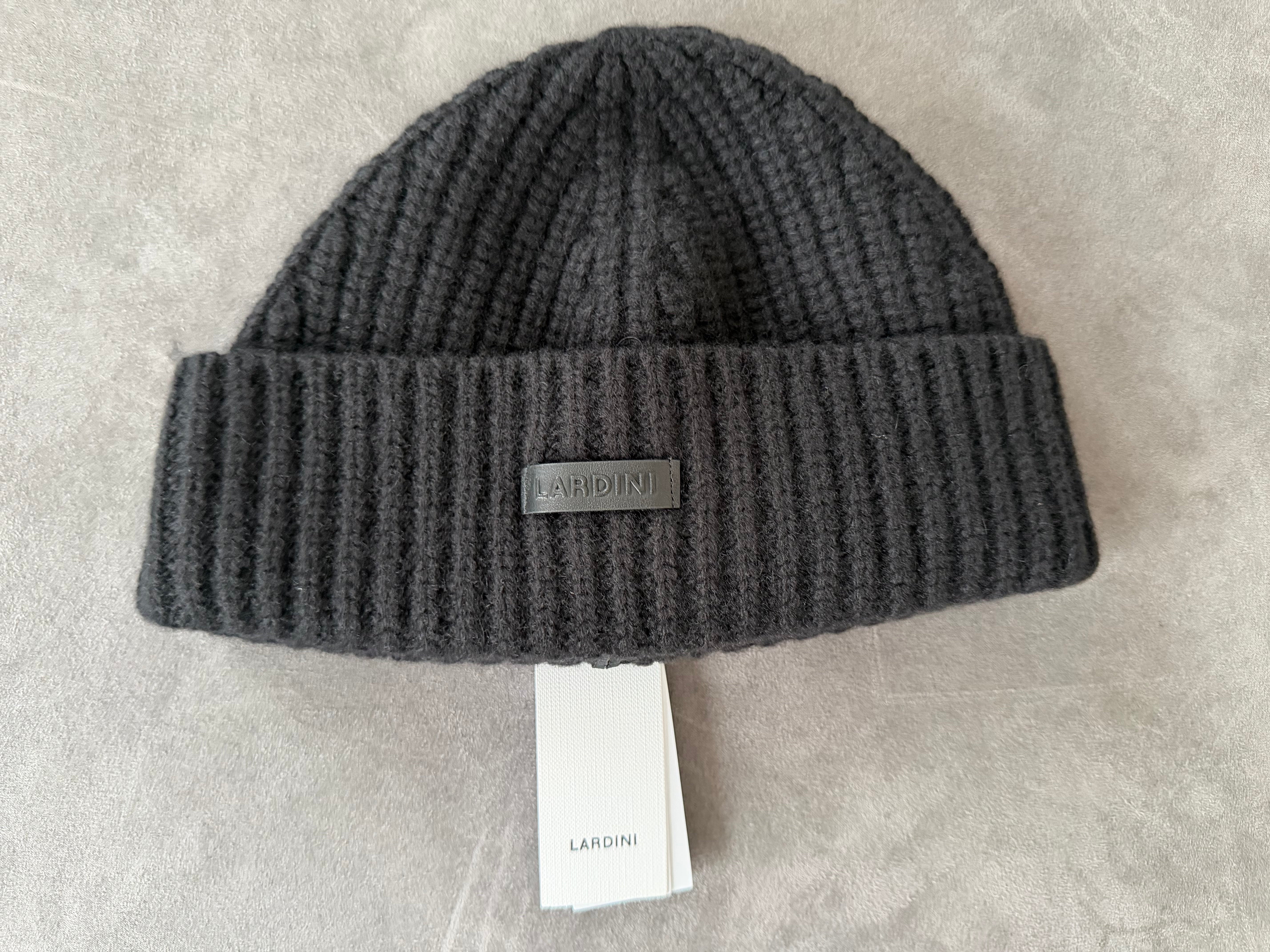 Berretto Lardini in Lana Vergine e Cashmere - Nero, immagine 4