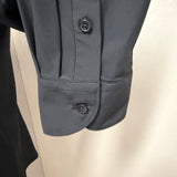 Yes-Zee Camicia Slim Fit in Tessuto Tecnico Stretch Nero
