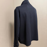 Lardini – Giubbotto Harrington in Panno di Lana Loro Piana "Capolavoro" – Blu Notte