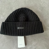 Berretto Lardini in Lana Vergine e Cashmere - Nero