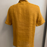 Camicia Alpha Studio in Puro Lino – Color Senape (Taglia 50)