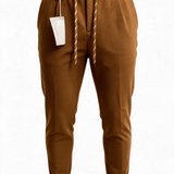 Daniele Alessandrini – Pantalone Jogger Camoscina Homme Couture – Tabacco