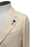 Giacca Lardini in Lino Cotone Panna - Taglia 50