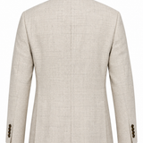 Lardini – Giacca Doppiopetto Uomo in Lana Vergine e Cashmere Beige Mélange