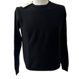 Della Ciana Pullover - Black in Pure Virgin Wool