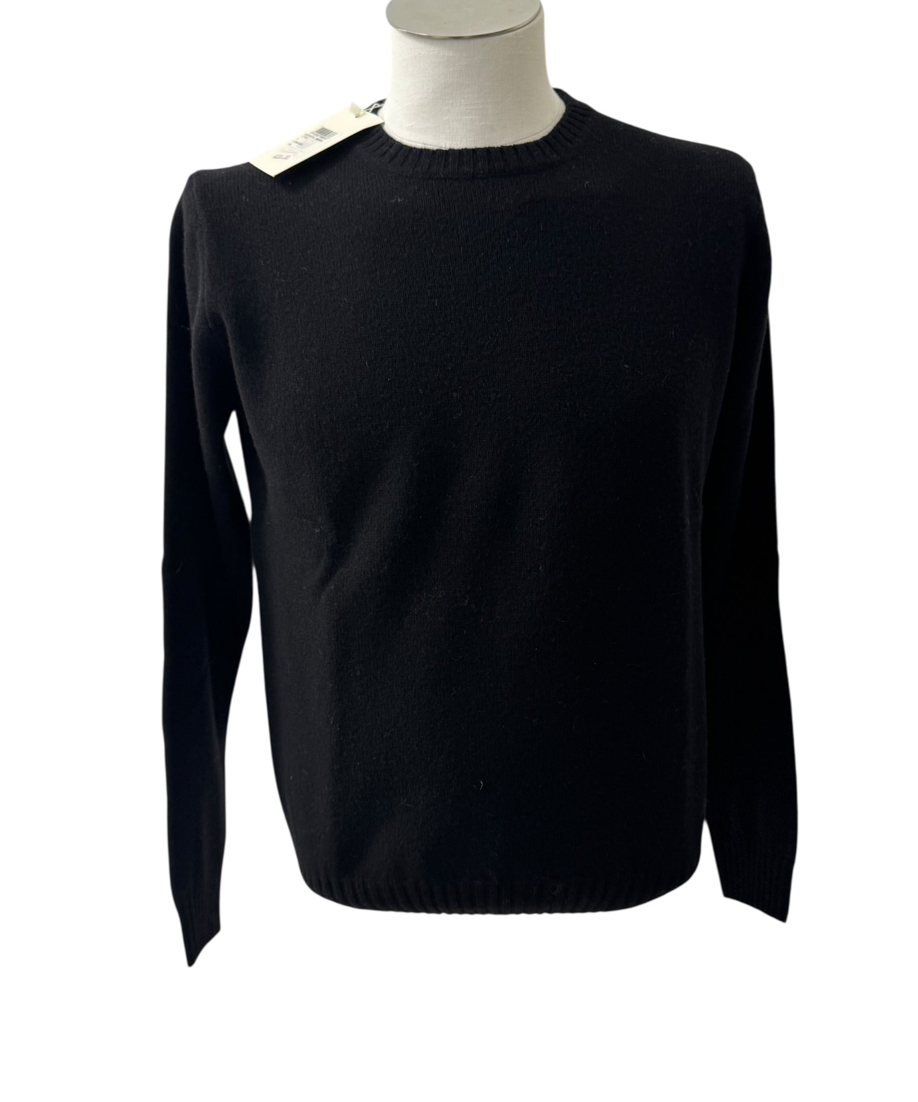 Della Ciana Pullover - Black in Pure Virgin Wool
