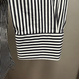 Camicia Barba Napoli "Culto" a Righe Bianco e Nero – 100% Cotone – Taglia XL (42)