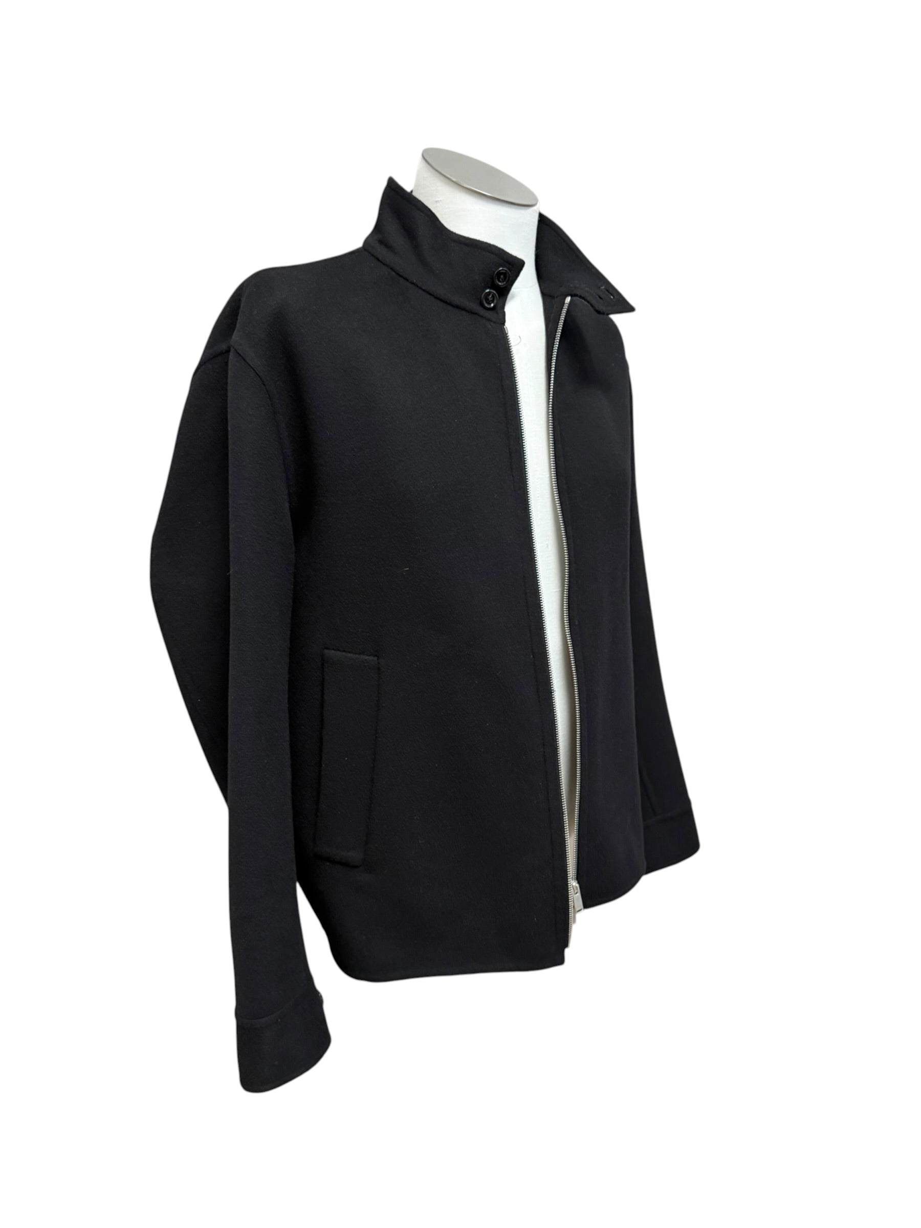 Giubbotto Uomo Lardini BERIT in Pura Lana Vergine con Zip – Nero, immagine 6