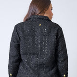 Black tweed overshirt