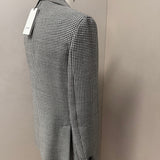 Giacca Lardini Monopetto in Motivo Pied-de-Poule Bianco e Nero