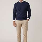 Pullover Lardini Uomo in 100% Cashmere Blu Navy