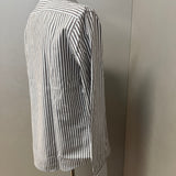 GHR – Camicia Uomo a Righe Verticali in Cotone – Marrone e Bianco, immagine 9