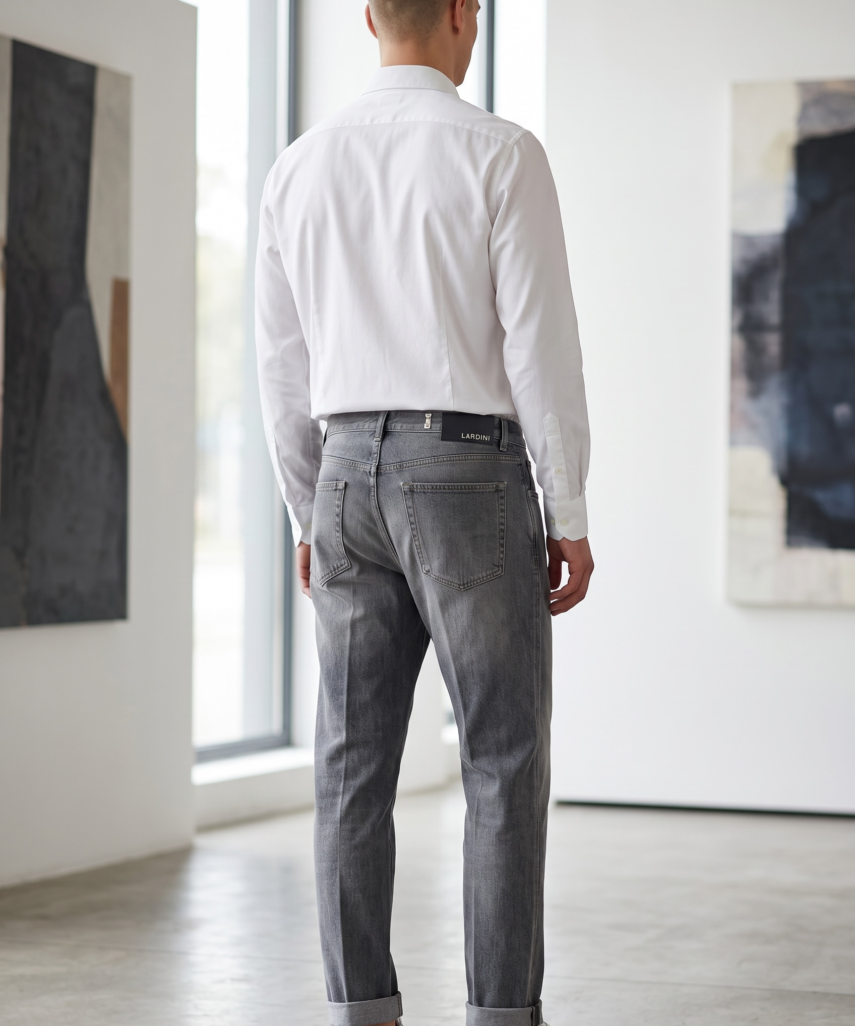 Washed Grey Lardini Jeans