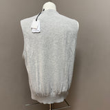 Gilet Gran Sasso in Fresh Cotton – Grigio Melange – Taglia 56