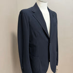 Giacca Uomo Lardini "Easy Wear" Blu Scuro Sfoderata, immagine 2