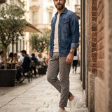 Doucal's Sneakers – Cream Hammered Leather