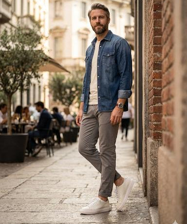 Doucal's Sneakers – Cream Hammered Leather