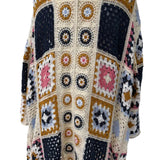 Multicolor Boho Chic Crochet Cardigan