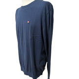 Pullover Napapijri in puro cotone blu taglia XL